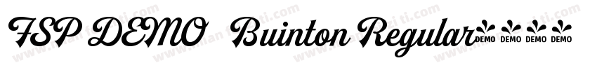 FSP DEMO   Buinton Regular字体转换